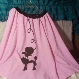 New! Pink Poodle Skirt